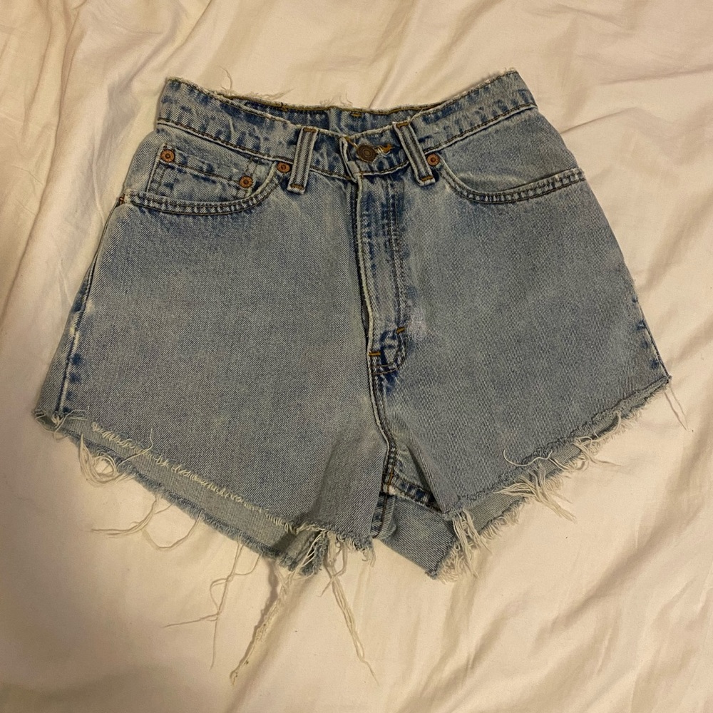 Levi’s vintage high waisted denim shorts